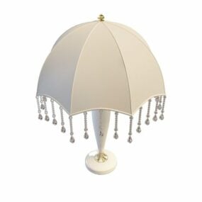 Antique Umbrella Table Lamp 3d model