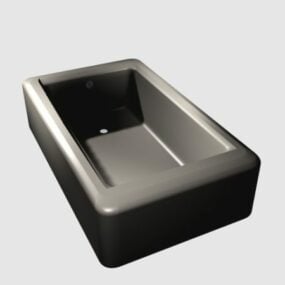 Sink Wash Basin With Cabinet 3d model