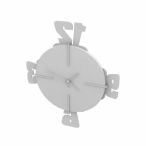 会社の壁時計 3D モデル