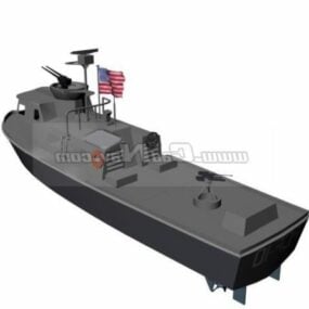 Watercraft Uss Coast Guard Boat 3d model