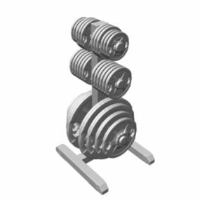 Όρθιο Plate Rack Gym Machine 3d μοντέλο