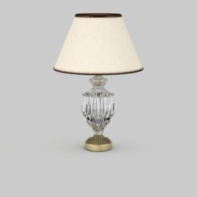 Urn Shaped Antique Glass Table Lamp 3d model