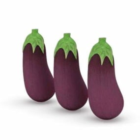 Aubergine grönsaker 3d-modell