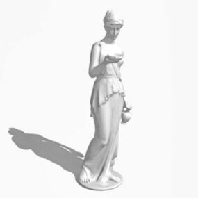Old Roman Venus Statue 3d model