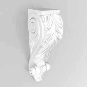 Dekoracja wspornika gipsowego w stylu wiktoriańskim Model 3D