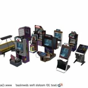 Video Game Stand Machine 3d model