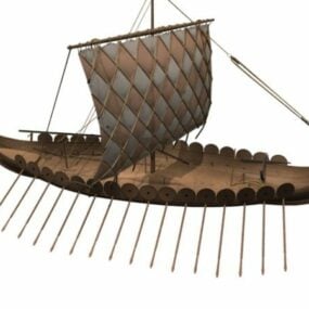 Watercraft Viking Ship 3d model
