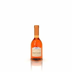 Vin D Alsace vinflaska 3d-modell