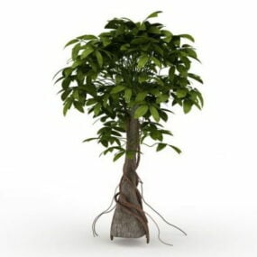 Vine Plant Climbing Tree 3d model