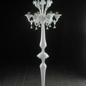 Lámpara de mesa de cristal vintage para el hogar modelo 3d
