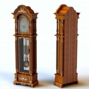 Vintage stojací hodiny 3D model