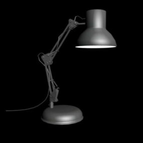 3d модель старовинної настільної лампи для кабінету