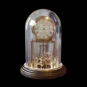 ביתי Vintage Mantel Clock דגם תלת מימד
