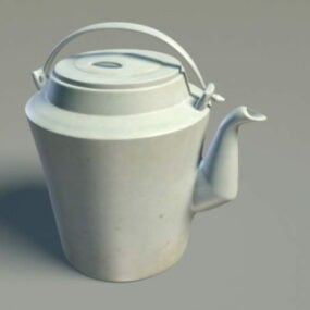 Porcelain Vintage Teapot 3d model