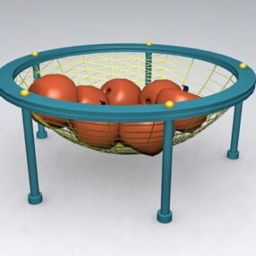 Wire Fruit Basket 3d model