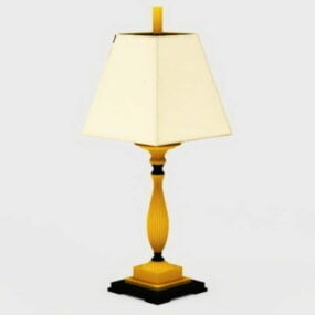 Vintage Style Brass Desk Lamp 3d model