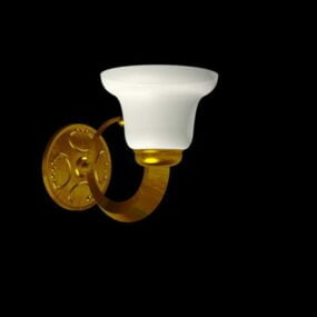 ריהוט מנורת קיר וינטג' פליז דגם תלת מימד