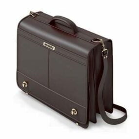 Vintage Leather Business Menn koffert 3d-modell