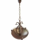 Vintage bronzen antieke hanglamp