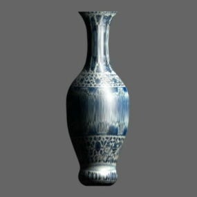 Modello 3d di vaso in ceramica antico vintage