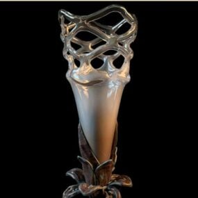 复古古代装饰玻璃花瓶3d模型
