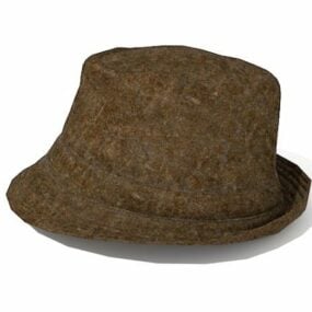 复古Fedora时尚帽子3d模型