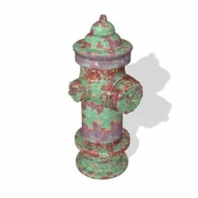 Stadt-Vintage-Feuerhydrant 3D-Modell
