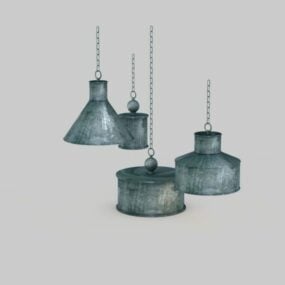Metal Hanging Lamps For Home 3d model