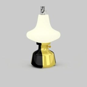 Vintage Style Oil Lamp 3d model