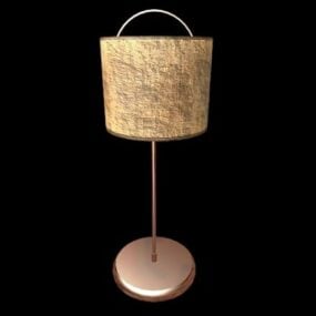 3д модель антикварной винтажной настольной лампы в деревенском стиле