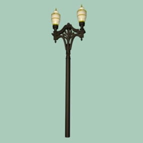 Vintage City Street Lamp 3d model