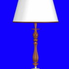 Vintage witte kap stijl lamp