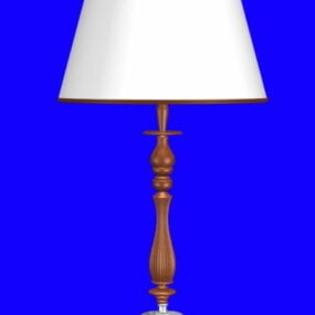 Vintage White Shade Style Lamp 3d model