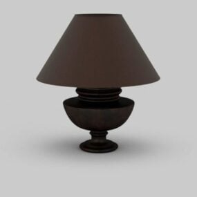 3d модель настільної лампи старовинної форми