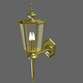 Vintage Torch Home Wall Lamp Design 3d model