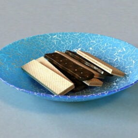 Wafer Cookies 3d-modell
