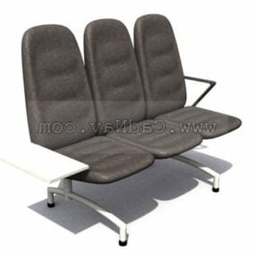 Mobilya Bekleme Sandalyeleri 3 Koltuk 3d model