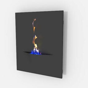 Wall Mount Home Electric Fireplace 3d model