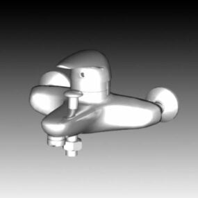 Bathroom Wall Mounted Basin Water Tap 3d model