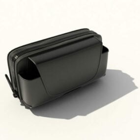 Δερμάτινο πορτοφόλι με τσάντα τηλεφώνου 3d μοντέλο