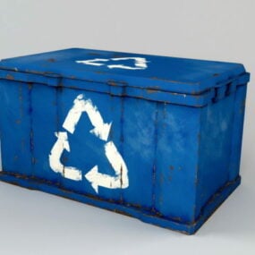 Street Waste Dumpster 3d-model