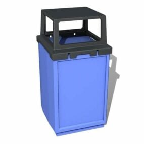 Utendørs søppelbøtte 3d-modell