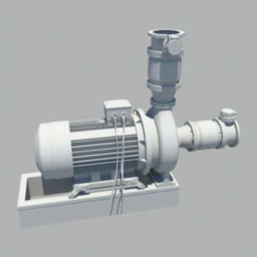 Modello 3d della pompa dell'acqua domestica