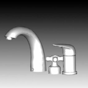 浴室の水栓セット3Dモデル