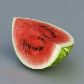 Realistic Watermelon Quarter 3d model