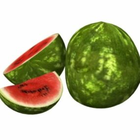 Fatia de melancia de frutas Modelo 3D