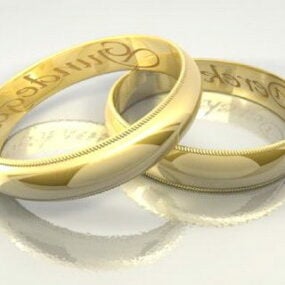 Lowpoly Diamond Ring Jewelry 3D-malli