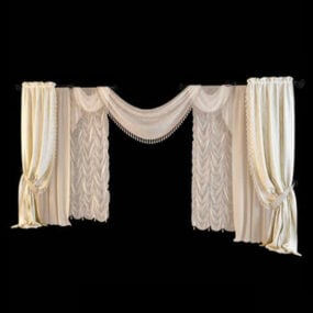 婚礼装饰窗帘3d模型