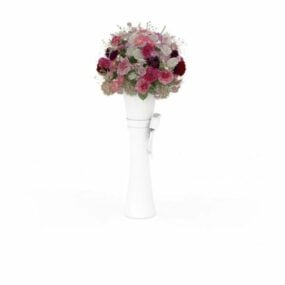 3д модель стоящего свадебного цветка