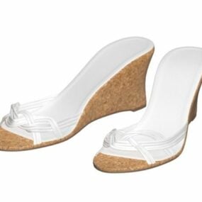 Wedge Mule Women Sandals 3d model